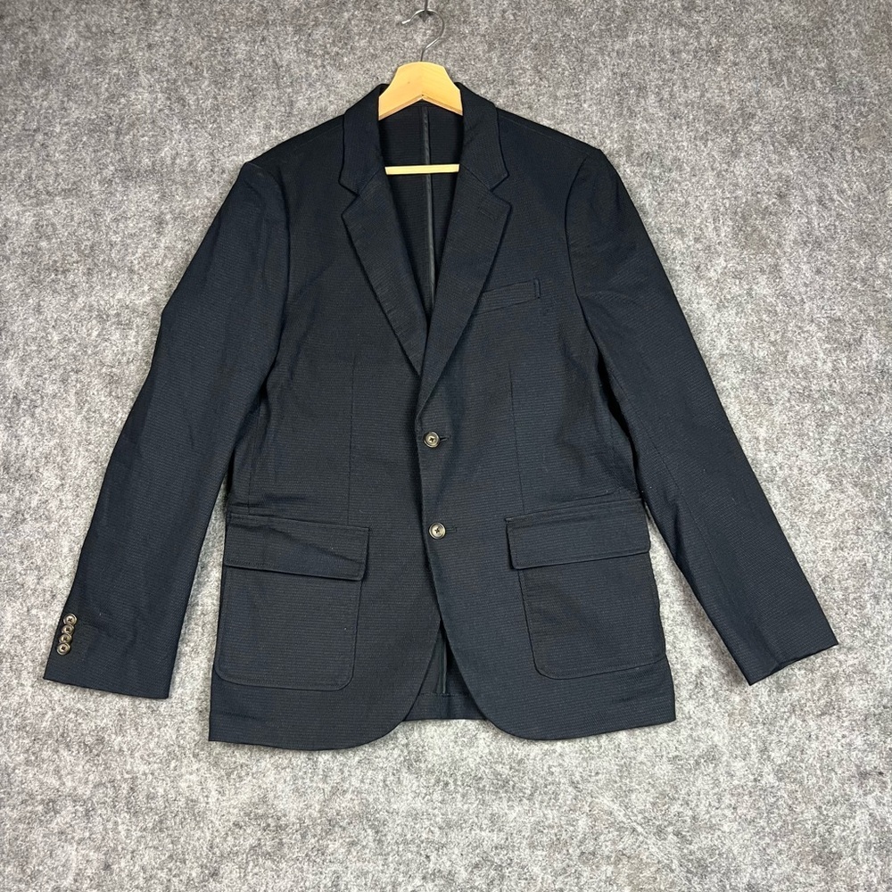 Abercrombie & Fitch Dark Navy Textured Sport Coat Blazer Size 42